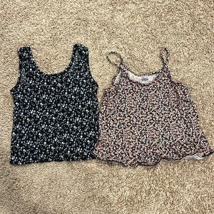 Set a floral camisole girl size 7 and 7/8 tops Old Navy art class